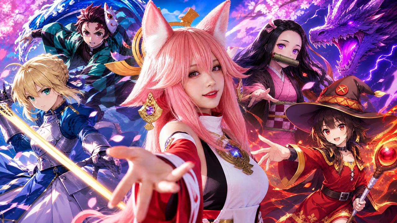 动漫cosplay视频展示 - 抖音风视频
